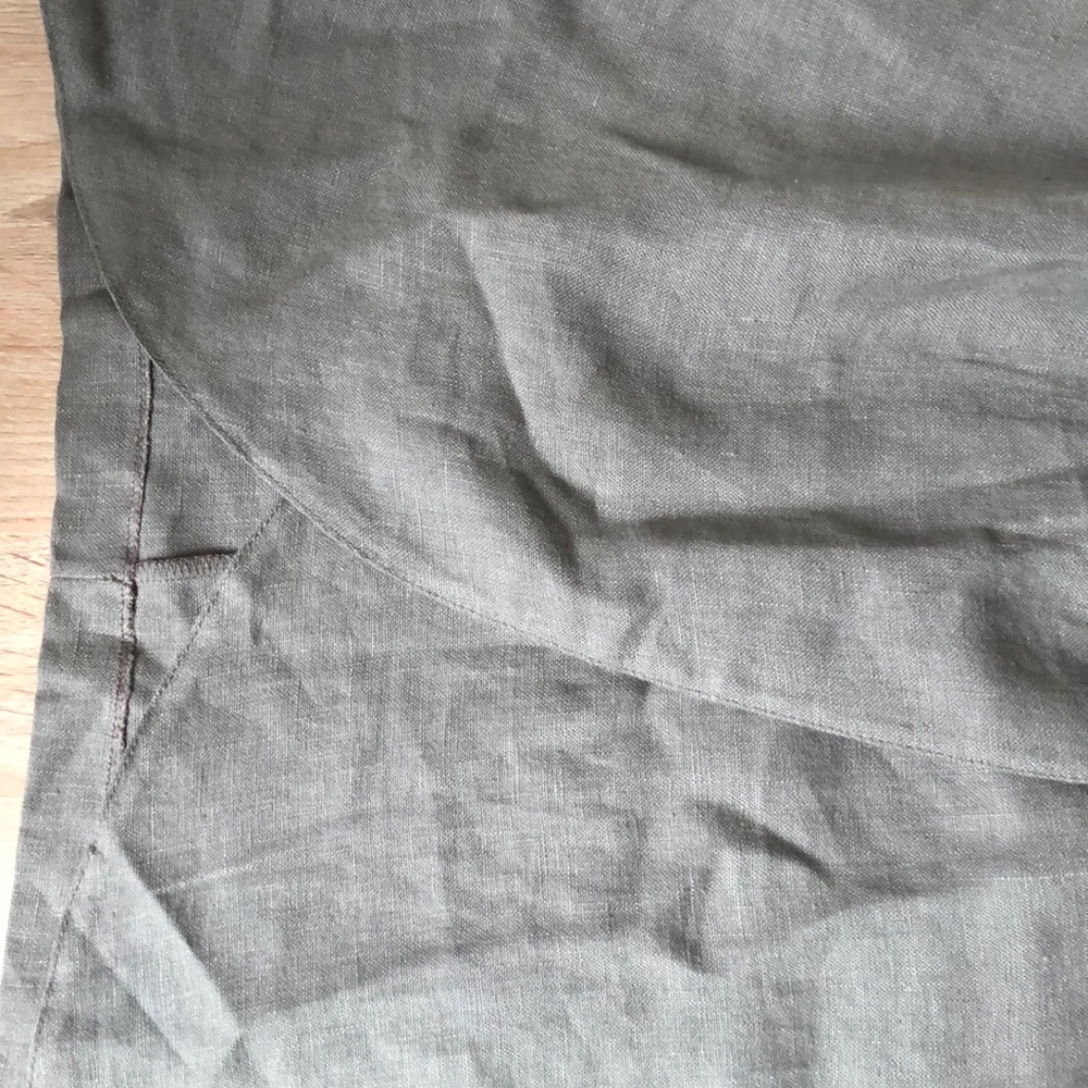 NWT Green linen dress - Picture 3 of 5